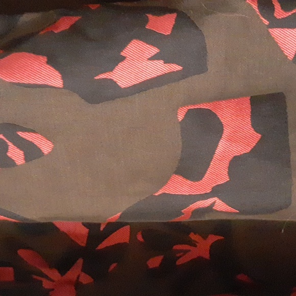 Banana Republic Dark Green And Red Jigsaw Pleated Mini Skirt Womens Size 4 - Picture 4 of 10